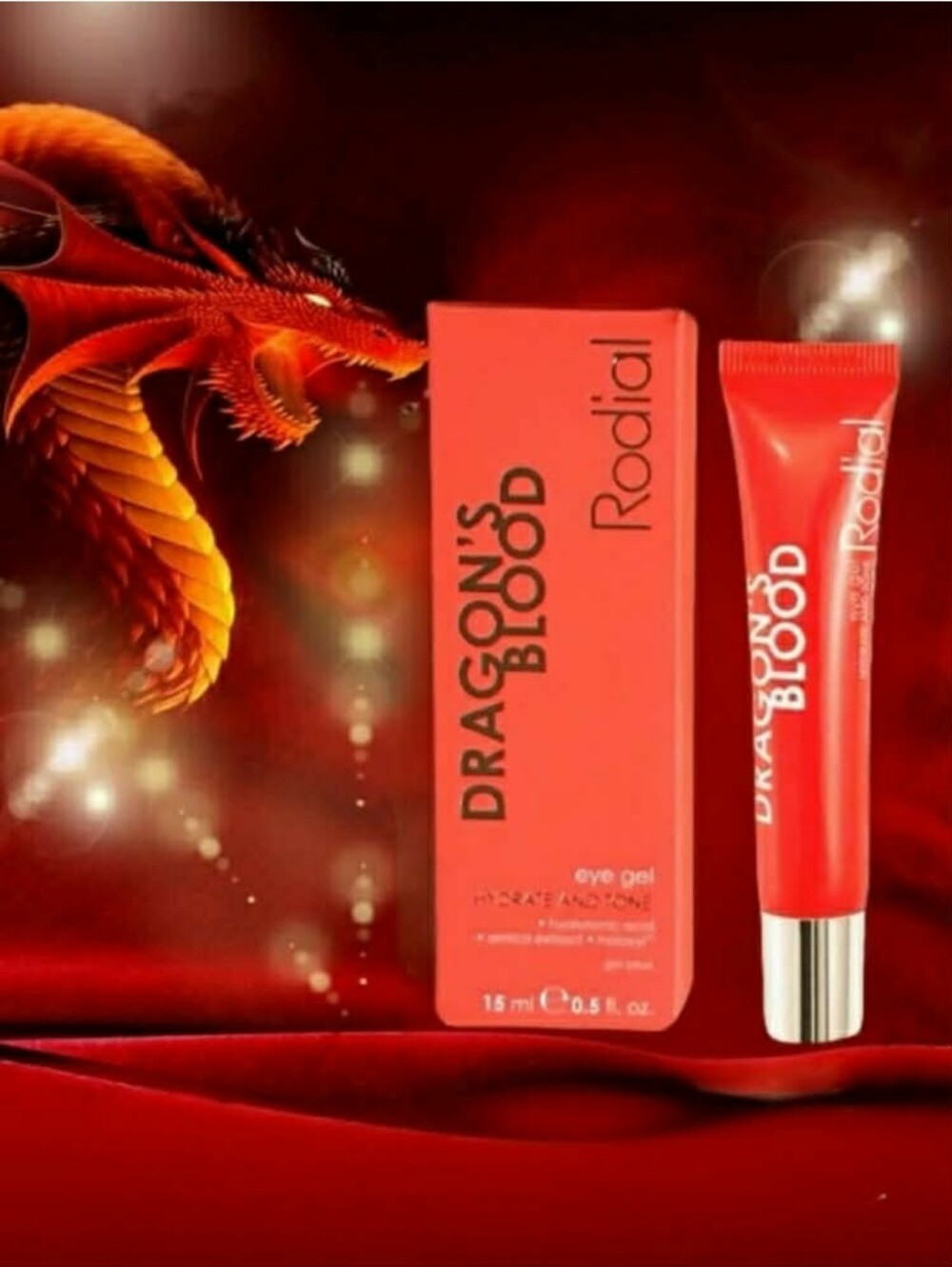 Rodial Dragon's Blood Eye Gel Eye Cream FULL SIZE in Tube 15ml *BNIB